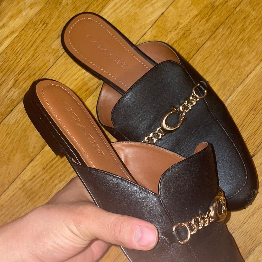 Coach Mule slip ons